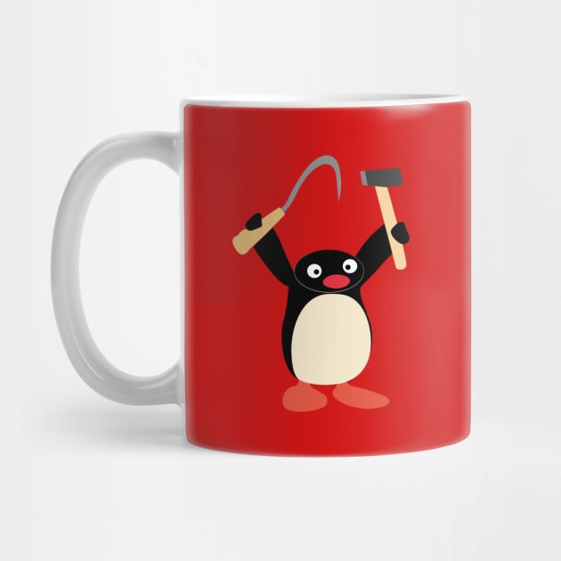 Communist Pingu with Hammer and Sickle meme by gabyshiny